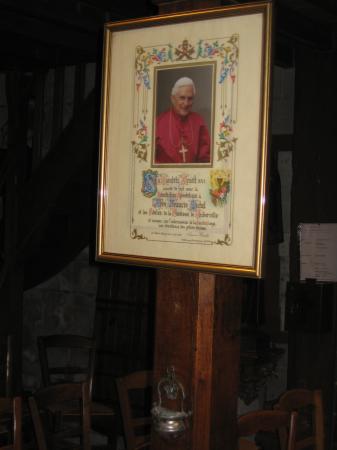 Thiberville - Benoît XVI (bénédiction de la parois